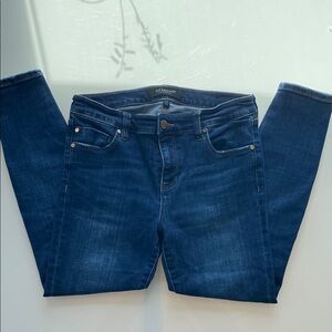 Liverpool Blue Skinny Jeans with Faded Detailing